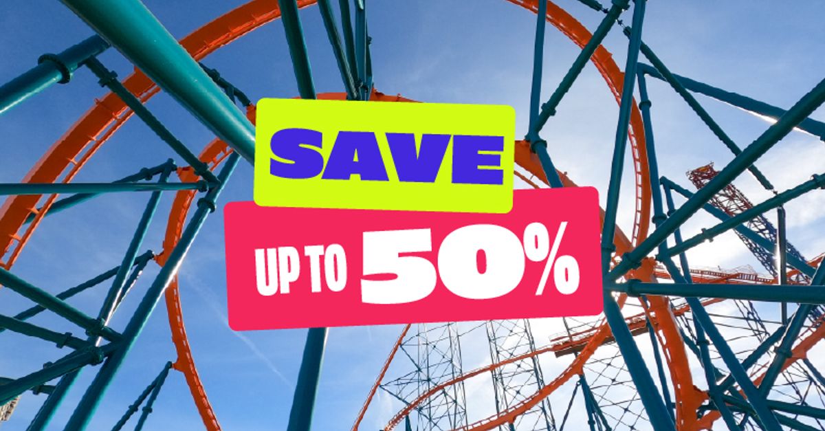 Dorney Park Memorial Day Sale graphic from Six Flags