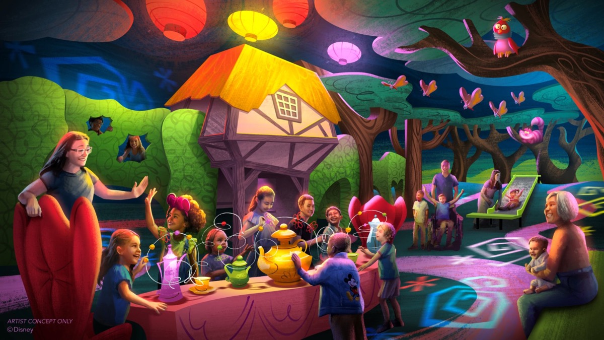 Drawn to Wonderland concept art for The Magic of Disney Animation at Disney's Hollywood Studios