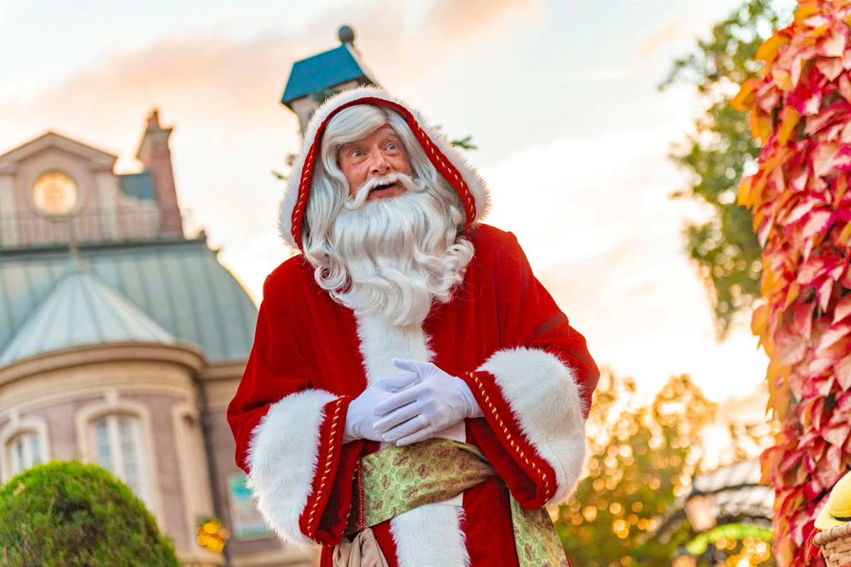 Santa Claus during EPCOT International Festival of the Holidays