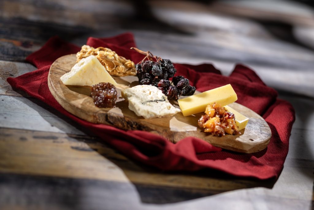 Selection of cheeses with accompaniments at The Wedge in CommuniCore Hall