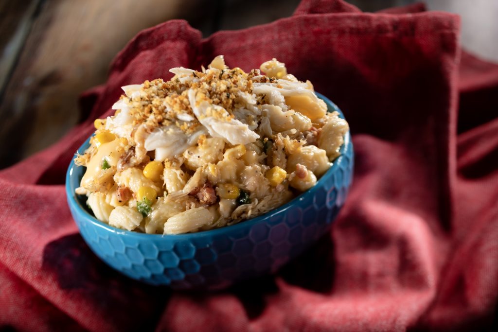 Crab and corn macaroni and cheese from The Wedge