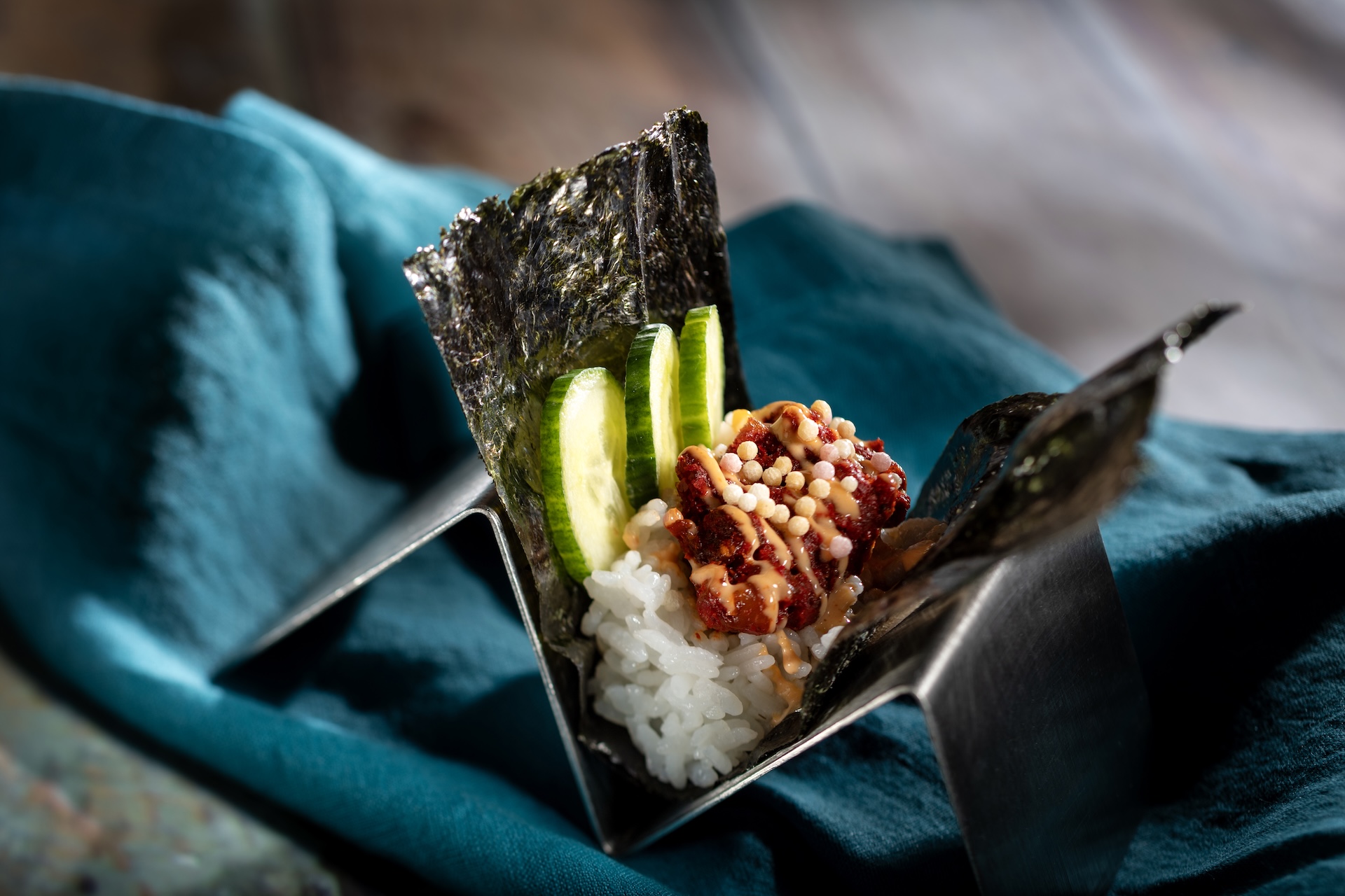 Official Disney Parks Blog Foodie Guide image: Spicy Temaki Hand Roll