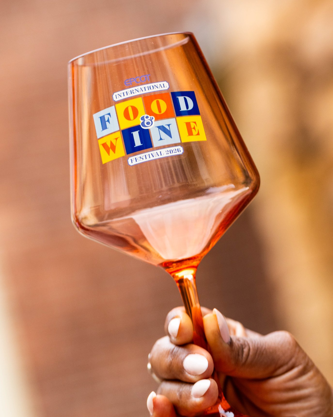Amber EPCOT Food and Wine Festival 2026 wine glass
