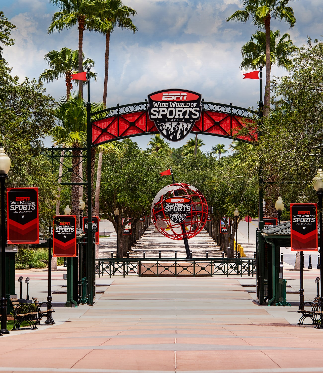 Entrance sign for ESPN Wide World of Sports Complex at Walt Disney World Resort