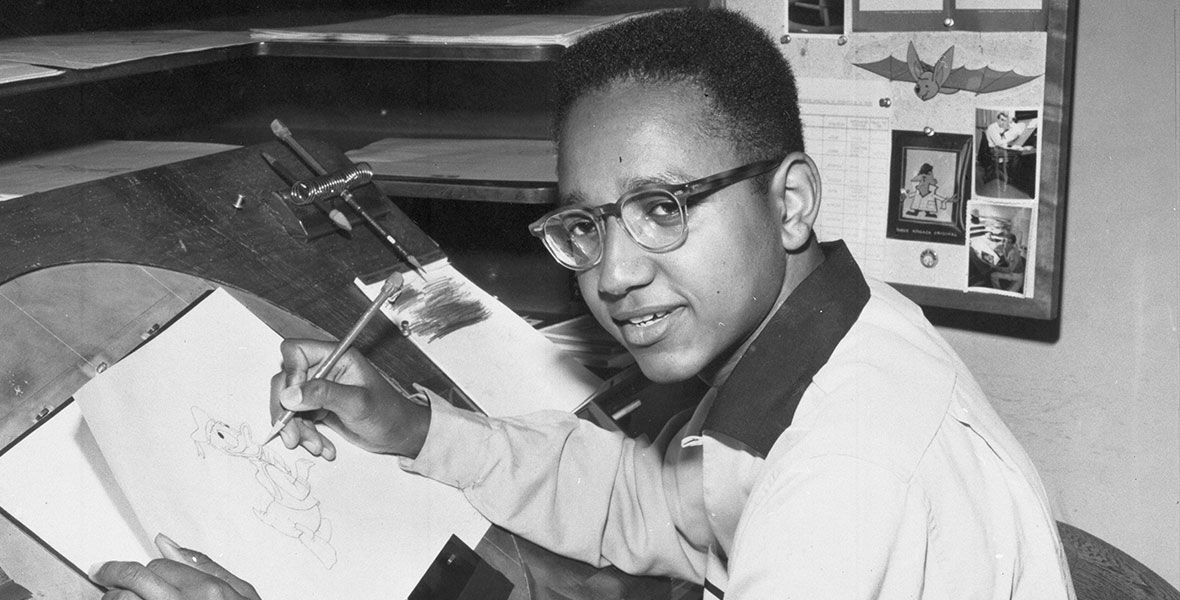 Disney Legend Floyd Norman portrait from D23