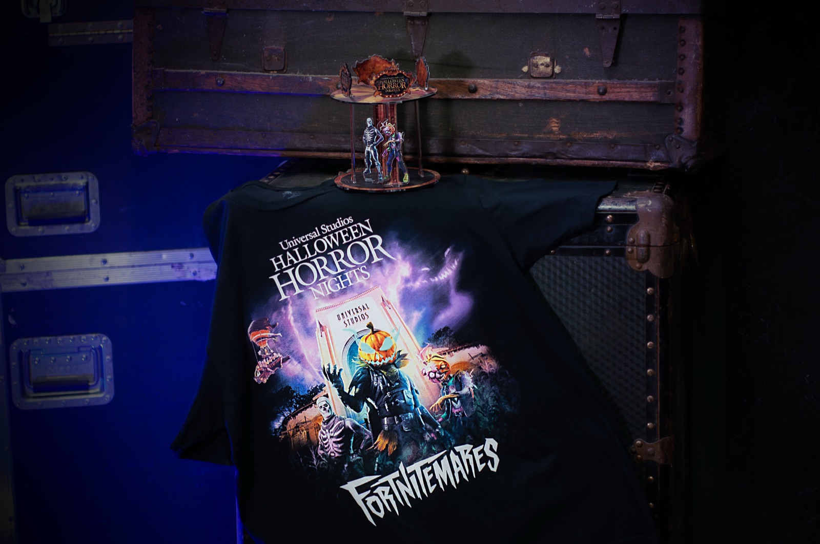 FORTNITEMARES Halloween Horror Nights T-shirt, decals and acrylic collectible