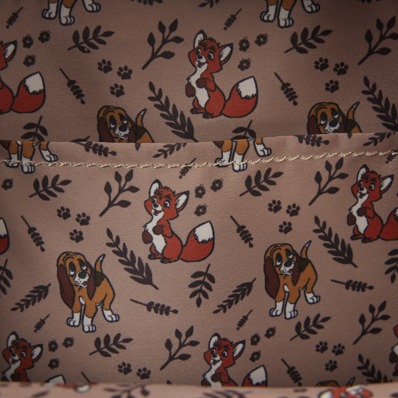 Interior lining of the Fox and the Hound mini backpack