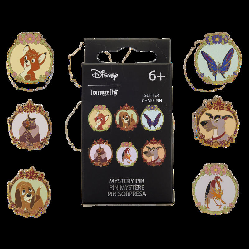 Six Fox and the Hound frame mystery pin designs