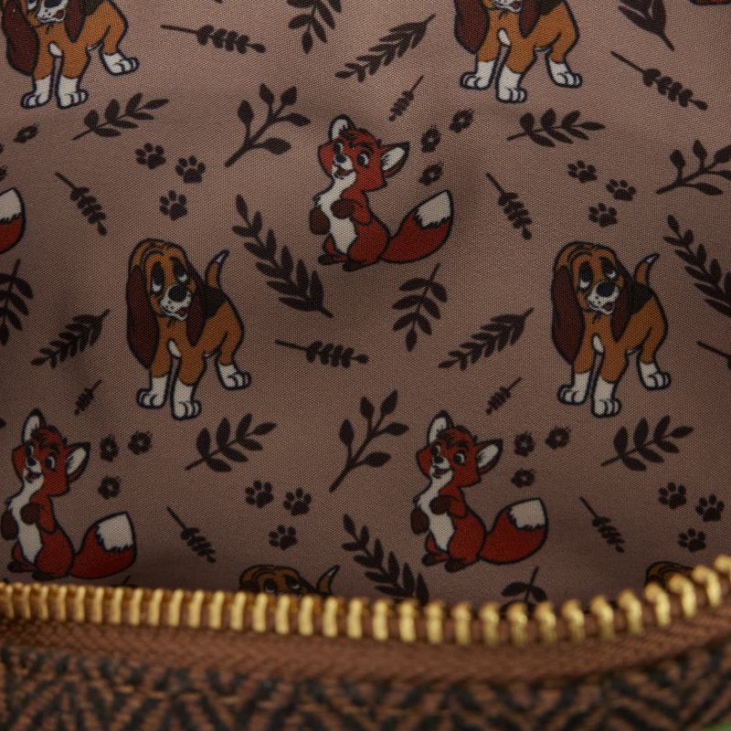 Interior lining of the Fox and the Hound sling bag
