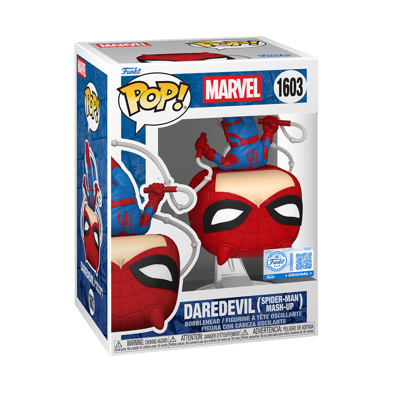 Daredevil Spider-Man Mash-Up Funko Pop box