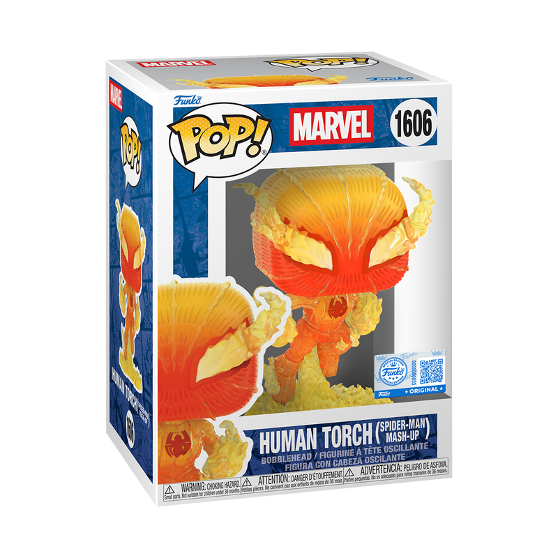 Human Torch Spider-Man Mash-Up Funko Pop box