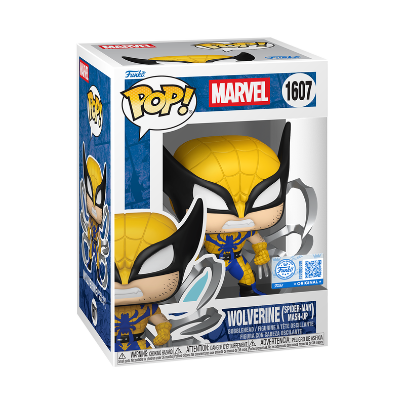 Wolverine Spider-Man Mash-Up Funko Pop box