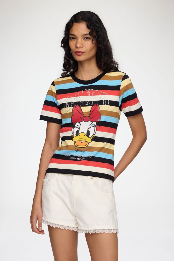 GANNI x Disney Minnie Mouse and Daisy Duck Paris raglan tee and ringer tee