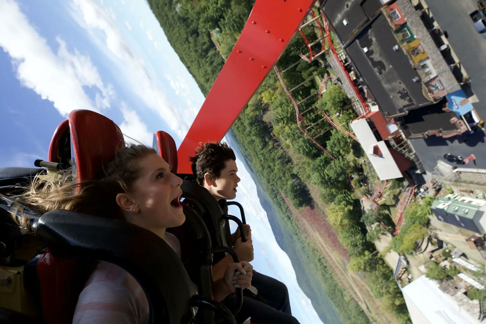 Riders on Adirondack Outlaw at The Great Escape