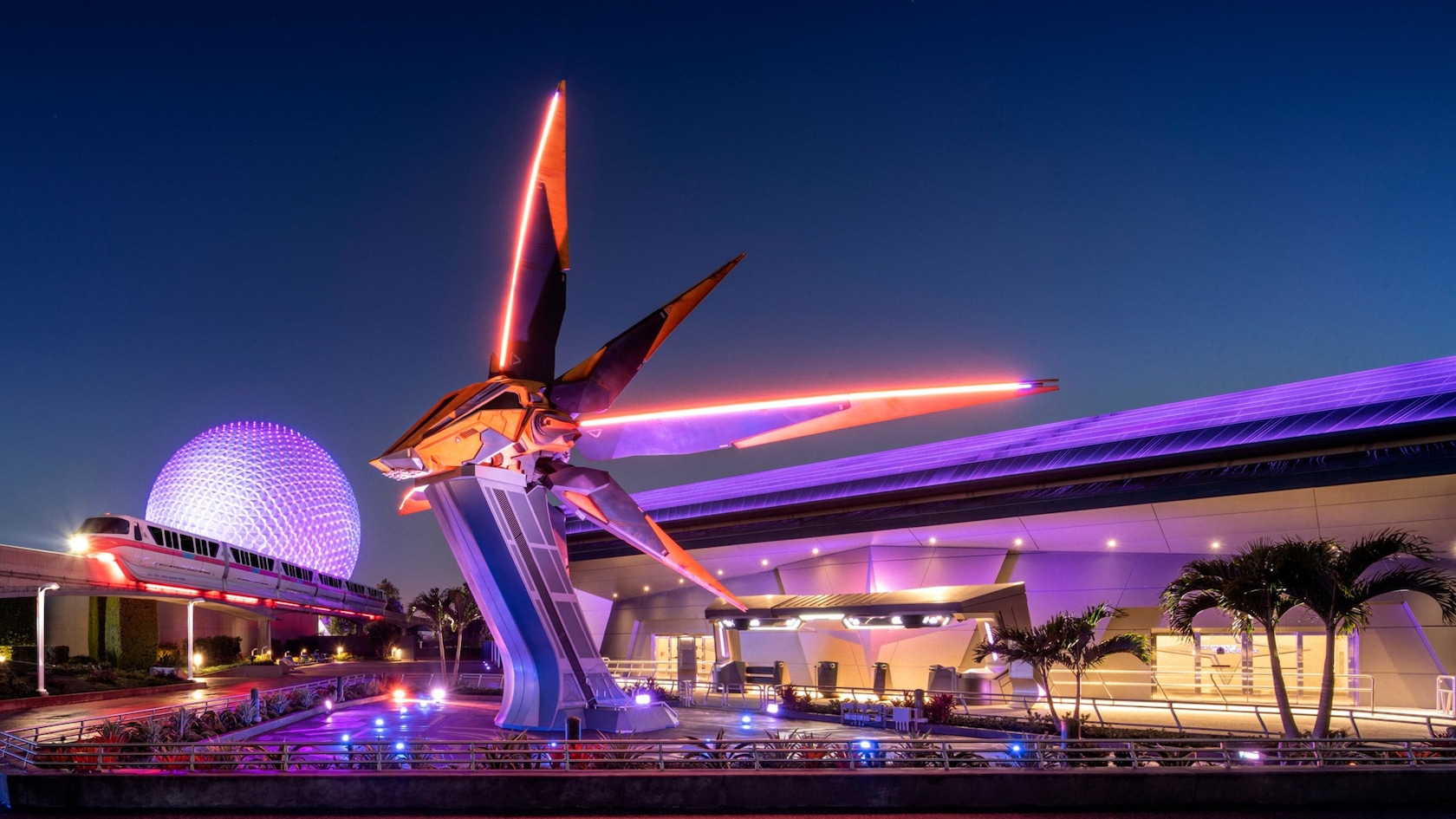 Guardians of the Galaxy: Cosmic Rewind exterior at EPCOT
