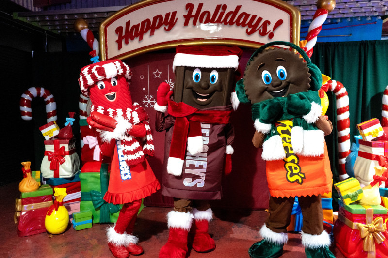 Characters at Christmas Candylane.