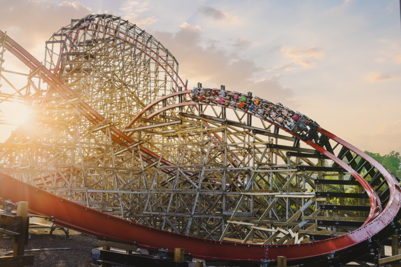 Wildcat’s Revenge at sunset.