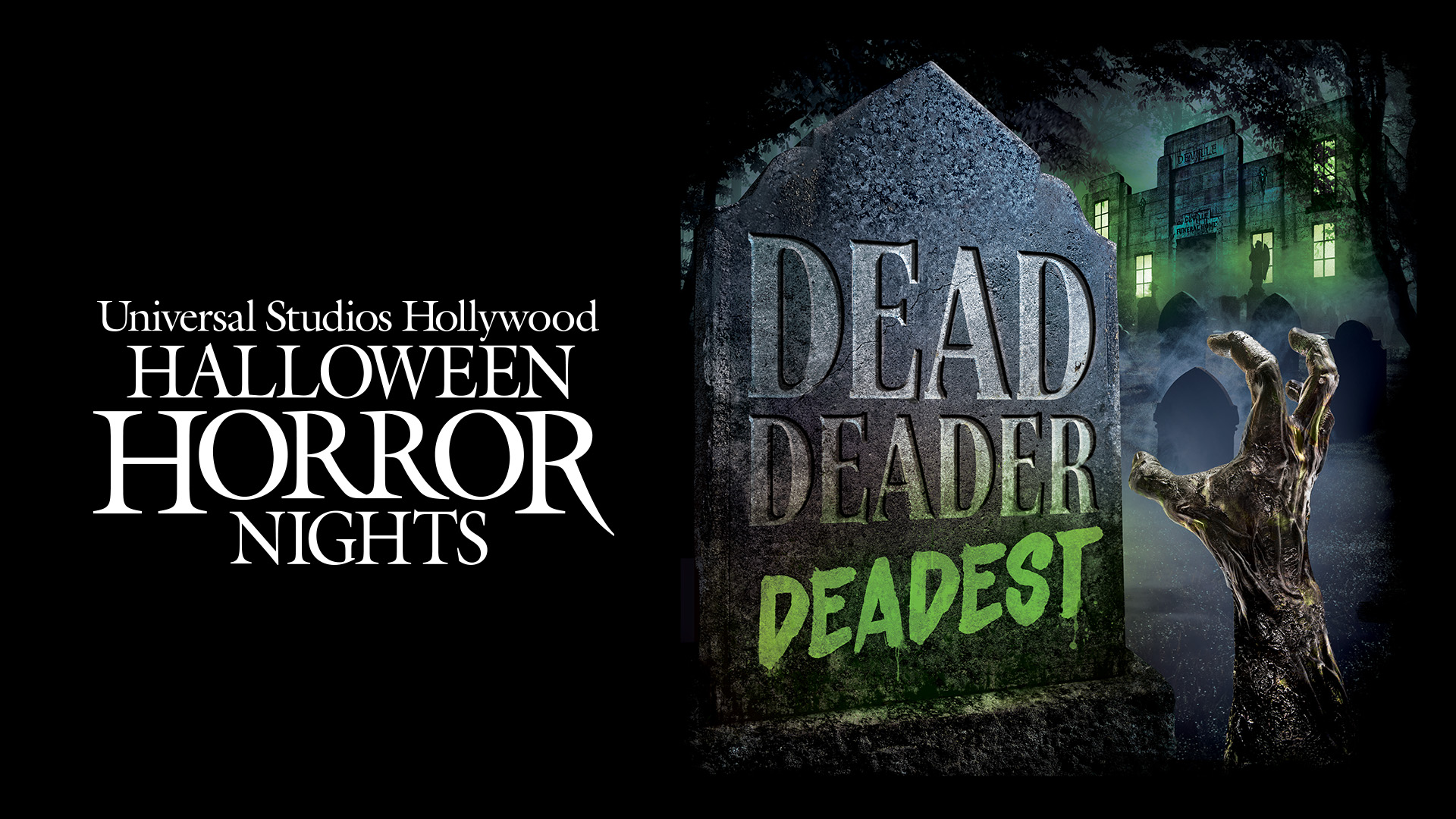 Dead, Deader, Deadest artwork for Halloween Horror Nights Hollywood