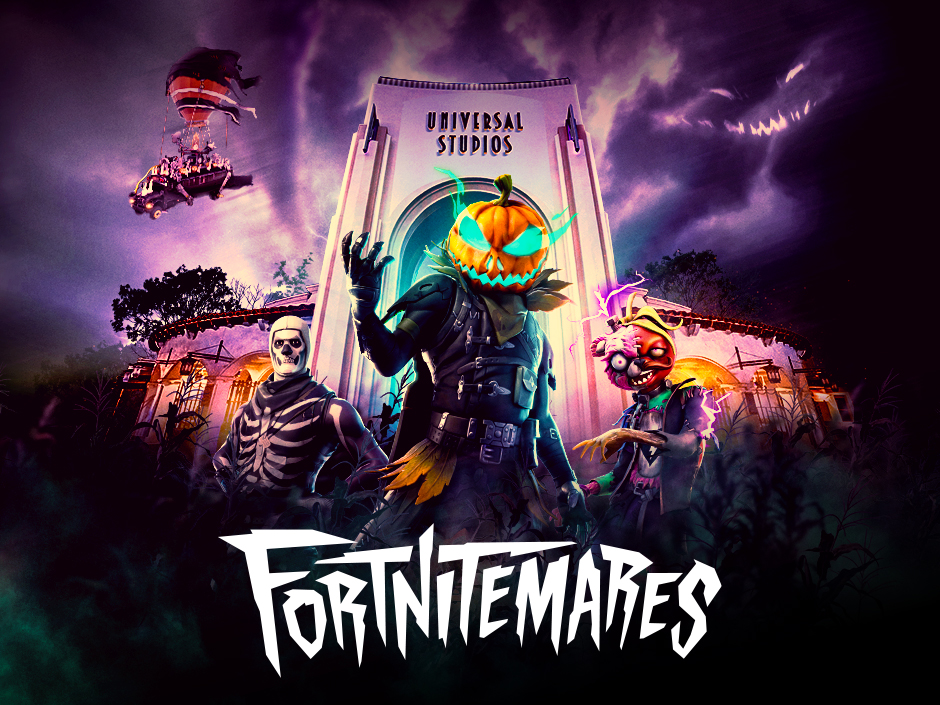 FORTNITEMARES scare zone artwork for Halloween Horror Nights Hollywood