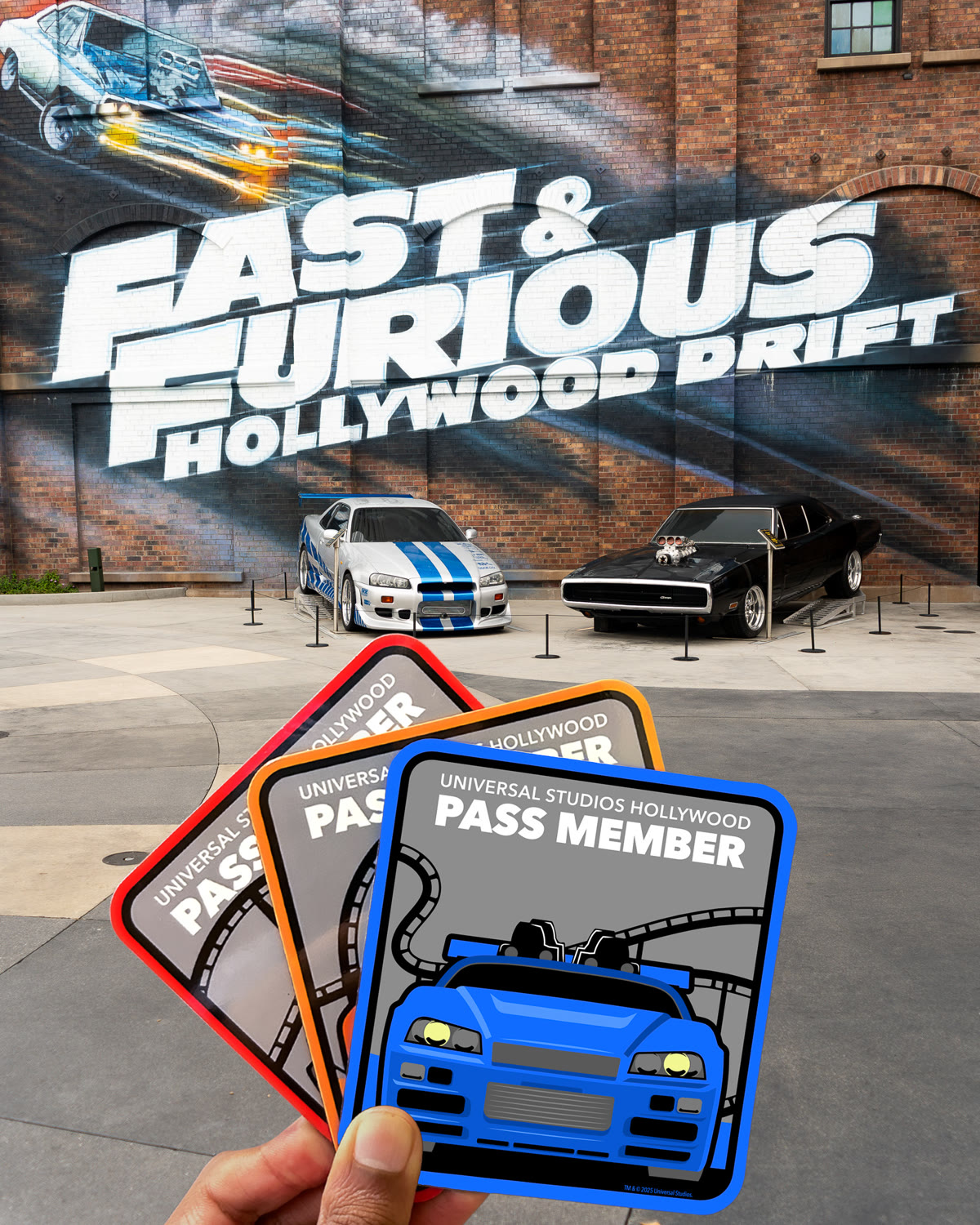 Fast & Furious: Hollywood Drift Pass Member collectible magnet