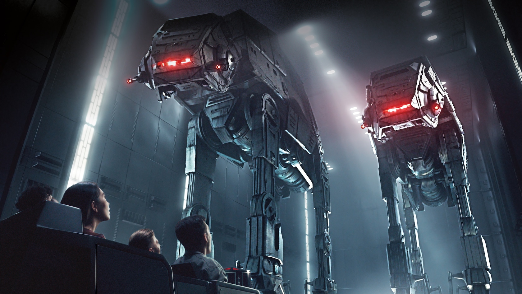 Star Wars: Rise of the Resistance ride vehicle scene at Disney's Hollywood Studios
