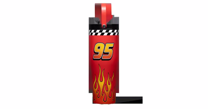 Lightning McQueen Go Cup XL with number 95 and racing-flame artwork from Corkcicle