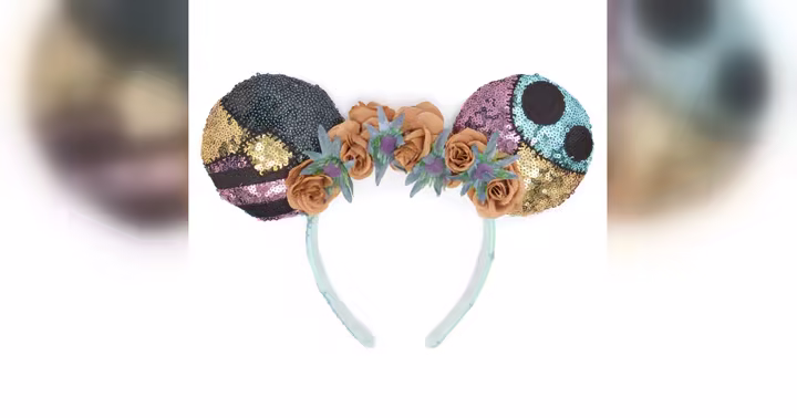 Sally-inspired sequin ear headband from Disney Store's The Nightmare Before Christmas collection