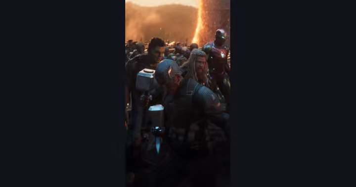 Avengers: Endgame characters in an official Marvel video still