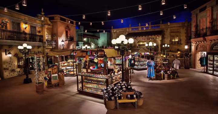 Plaza de los Amigos marketplace inside EPCOT’s Mexico Pavilion