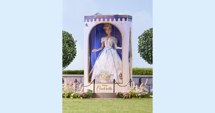 Cinderella doll in a Walt Disney World 55th Anniversary display box
