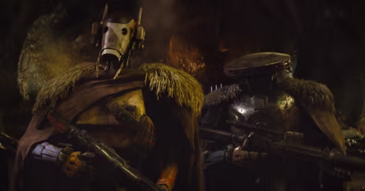 Droid Gotra characters in Star Wars: The Mandalorian and Grogu