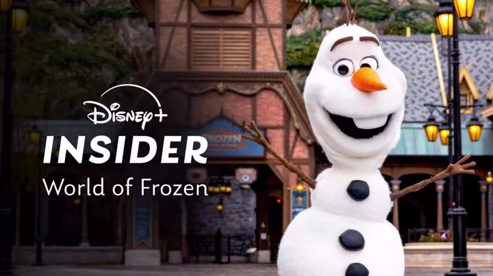 Olaf in World of Frozen at Disneyland Paris in Disney+ Insider artwork
