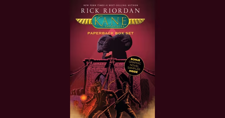 The official Kane Chronicles paperback box set cover from Disney Books