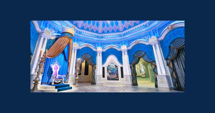 Throne room inside Cinderella's Fairy Tale Hall