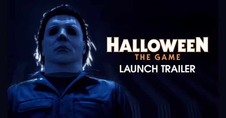 Official Halloween: The Game launch-trailer artwork featuring Michael Myers