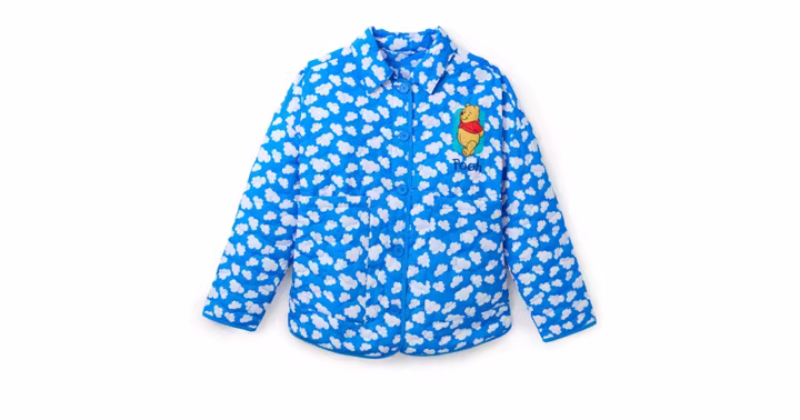 Pooh cloud-print jacket front