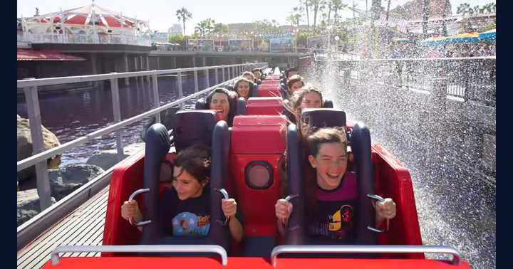 Incredicoaster in Pixar Pier at Disney California Adventure