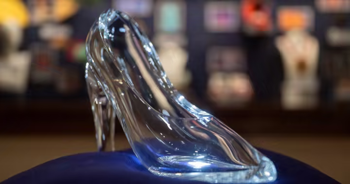 Cinderella’s glass slipper in The Magic of Disney Animation