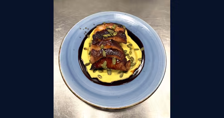 Ghostly Glazed Pork Belly served at Ballast Point in Downtown Disney