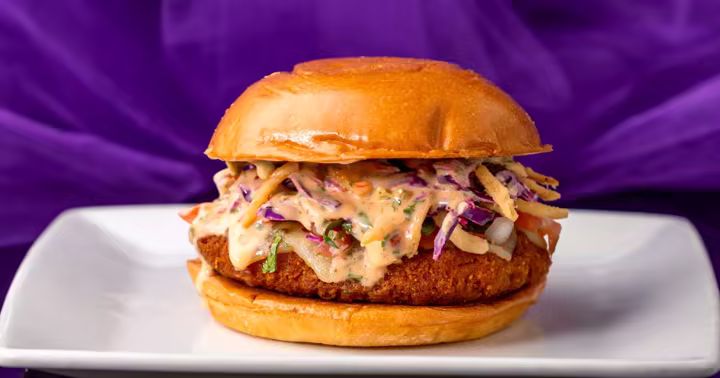 Stellar Spicy Chicken Sandwich served at Galactic Grill in Disneyland