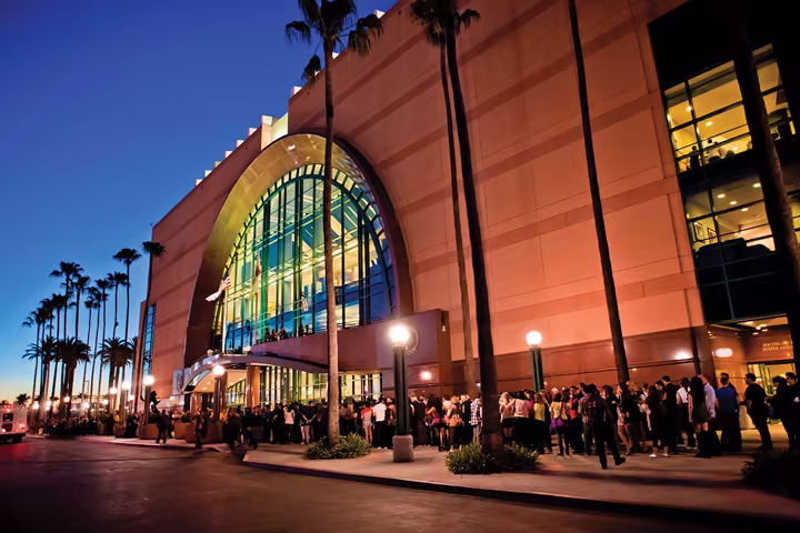 Honda Center event crowd in Anaheim in an official Visit Anaheim image