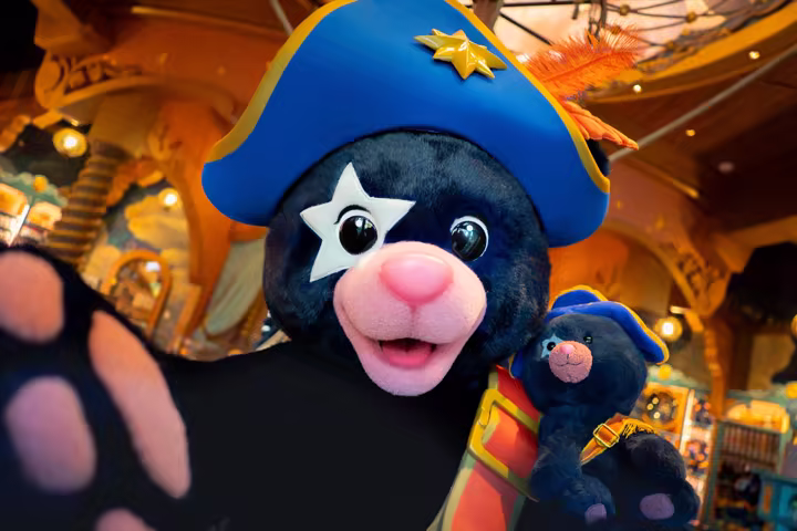 Captain Cacao character at Universal Epic Universe