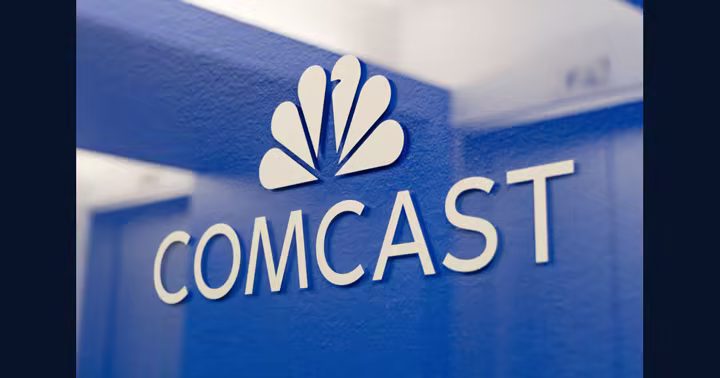 Comcast graphic representing NBCUniversal and Sky