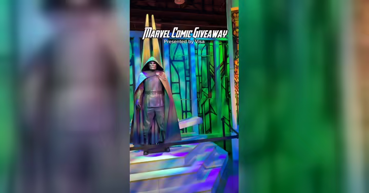 Doctor Doom presents the D23 Marvel comic giveaway from Visa