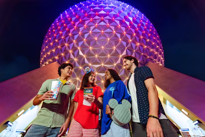 Guests ride TRON Lightcycle Run during Disney After Hours at Magic Kingdom