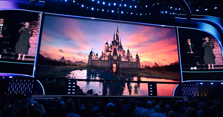 Disney Entertainment Showcase stage at D23 2026