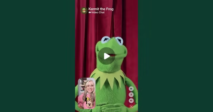 Kermit the Frog with the Disney Imagination Day 2027 announcement