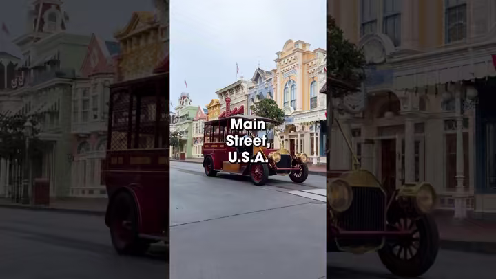 Main Street vehicle on Main Street, U.S.A. at Magic Kingdom in a Disney Parks video still