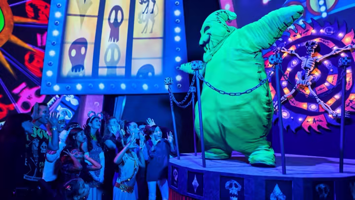Oogie Boogie at Oogie Boogie Bash at Disney California Adventure Park