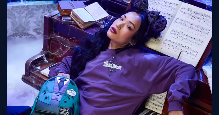 Disney Store Haunted Mansion collection apparel and bag preview